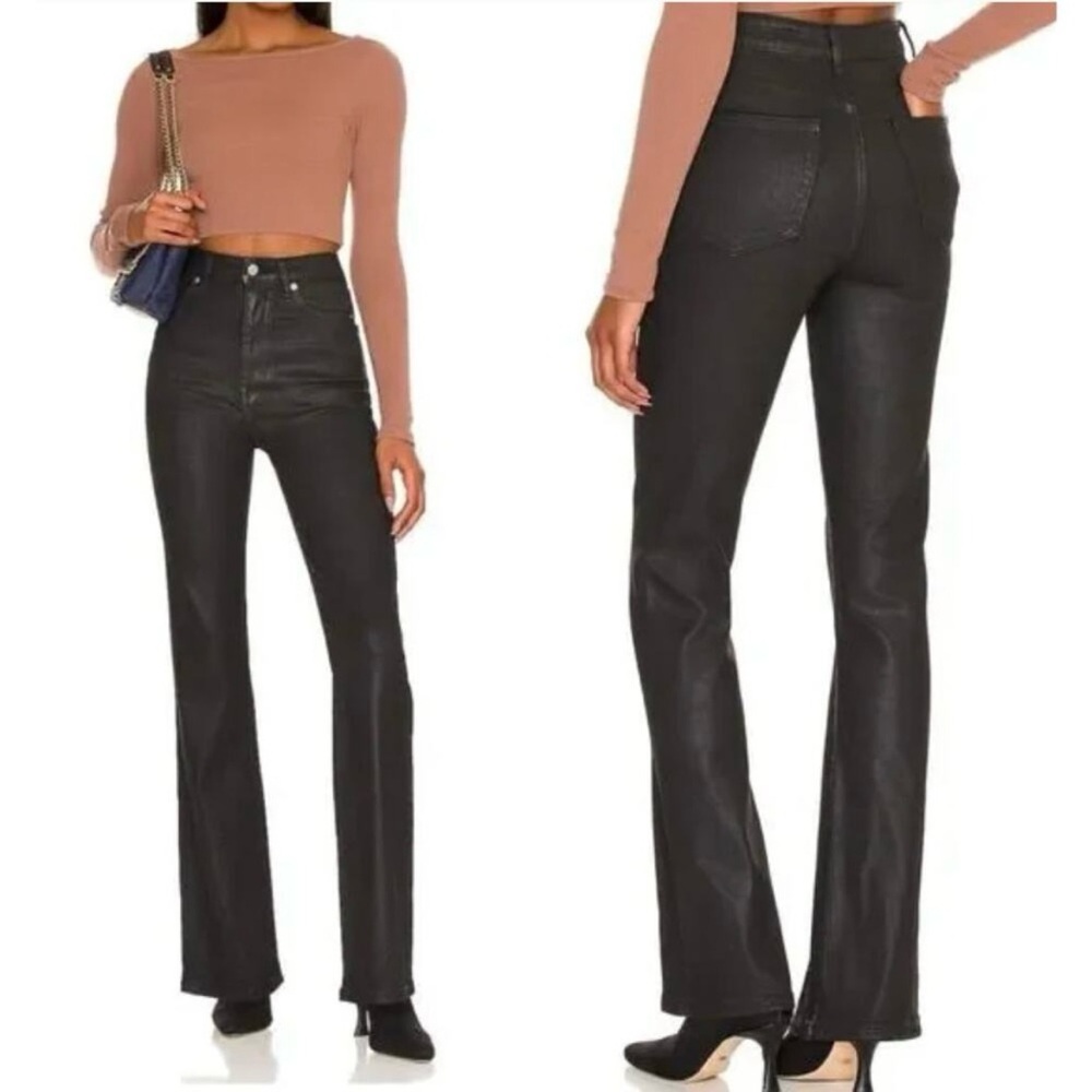Lovers + Friends Greyson Ultra High Rise Boot Cut Denim Jeans